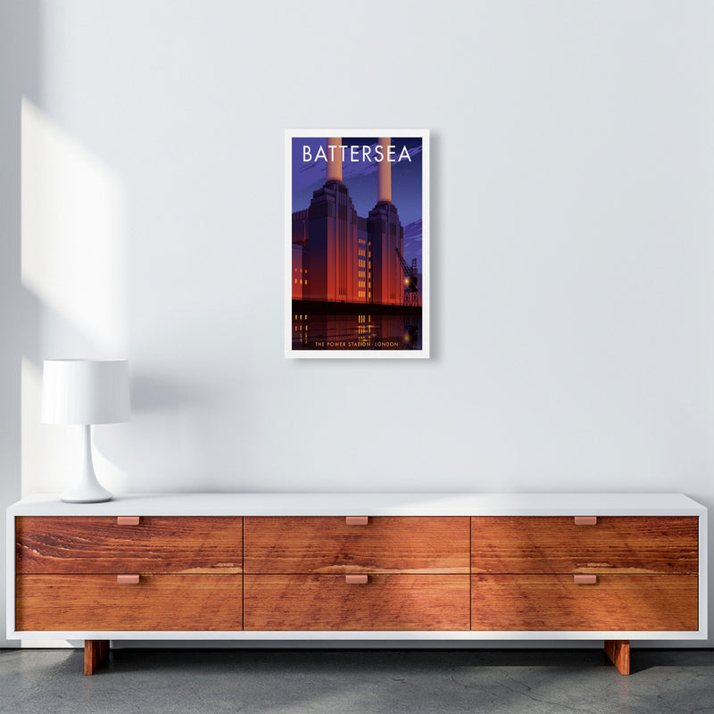 Battersea by Stephen Millership A3 Canvas