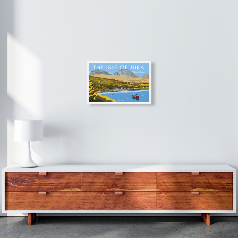 The Isle Of Jura Craighouse Art Print by Stephen Millership A3 Canvas