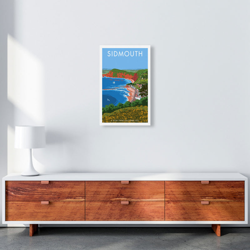 Sidmouth Art Print by Stephen Millership A3 Canvas