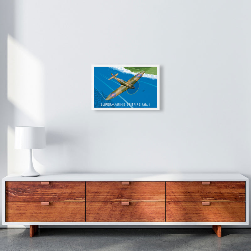 Supermarine Spitfire by Stephen Millership A3 Canvas