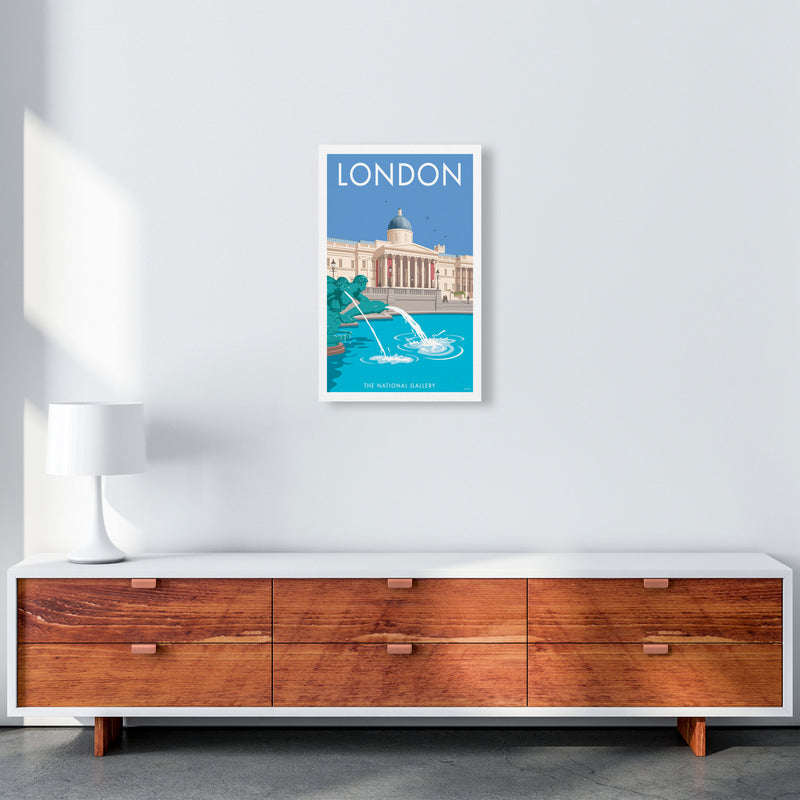 London National Gallery Art Print by Stephen Millership A3 Canvas