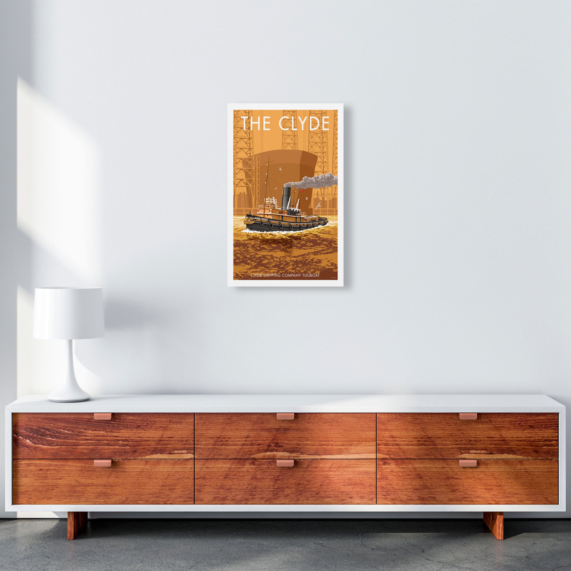 The Clyde Art Print by Stephen Millership A3 Canvas