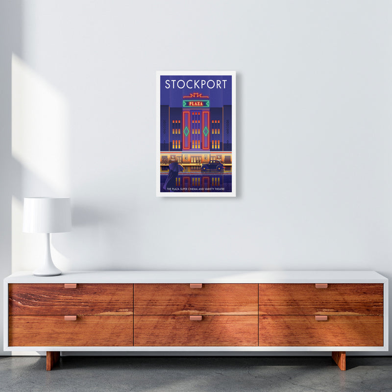 Stockport Plaza Framed Digital Art Print by Stephen Millership A3 Canvas