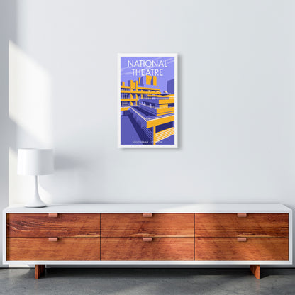 London National Theatre Framed Digital Art Print by Stephen Millership A3 Canvas