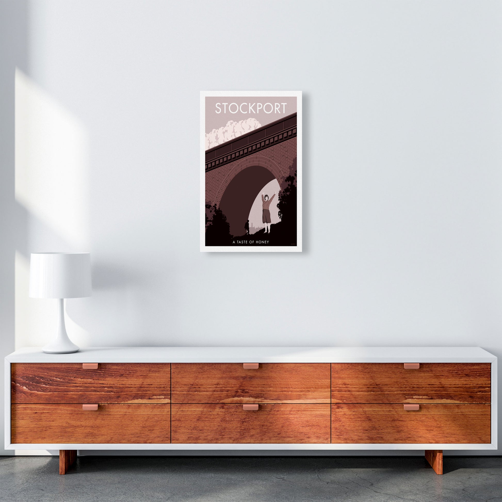 Stockport Art Print by Stephen Millership A3 Canvas