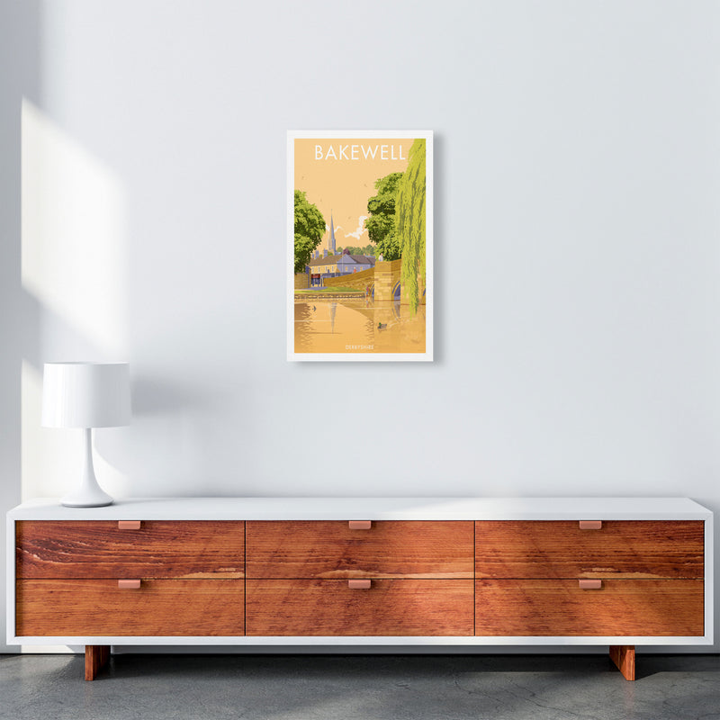 Bakewell Derbyshire Travel Art Print by Stephen Millership A3 Canvas