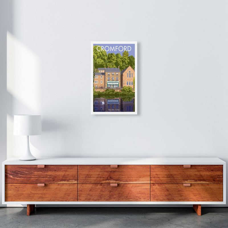 Cromford Derbyshire Travel Art Print by Stephen Millership A3 Canvas