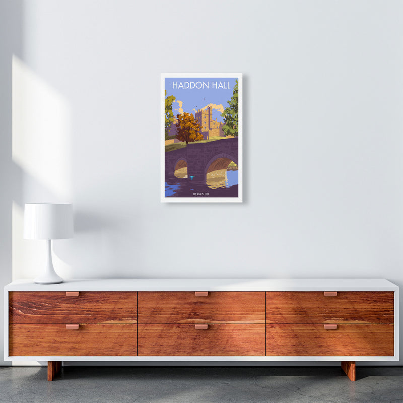 Haddon Hall Derbyshire Travel Art Print by Stephen Millership A3 Canvas