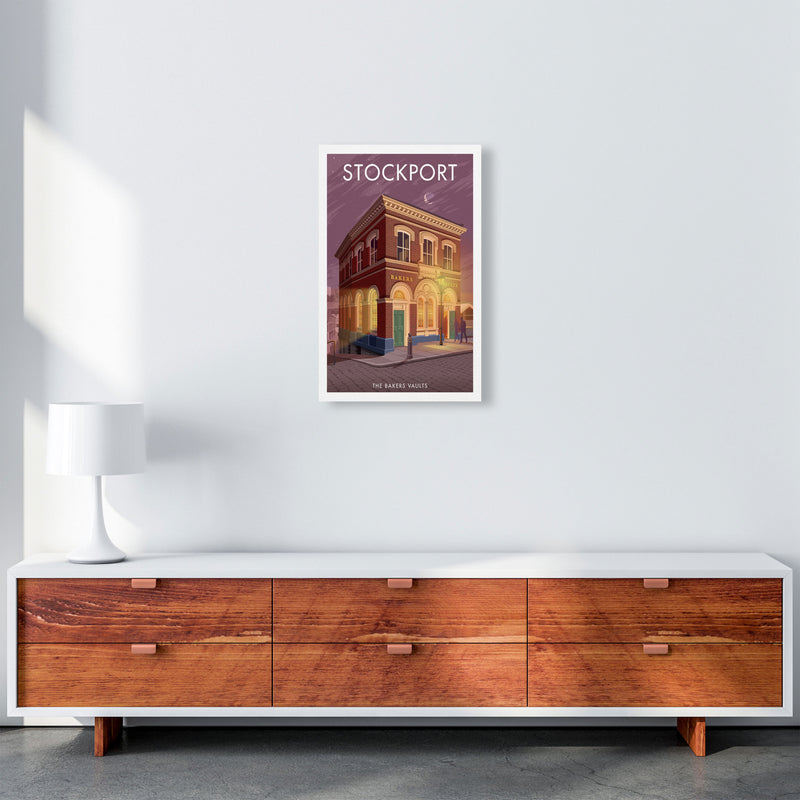 Baker's Vaults Stockport Travel Art Print by Stephen Millership A3 Canvas