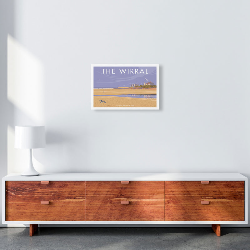Redrocks Wirral Travel Art Print by Stephen Millership A3 Canvas