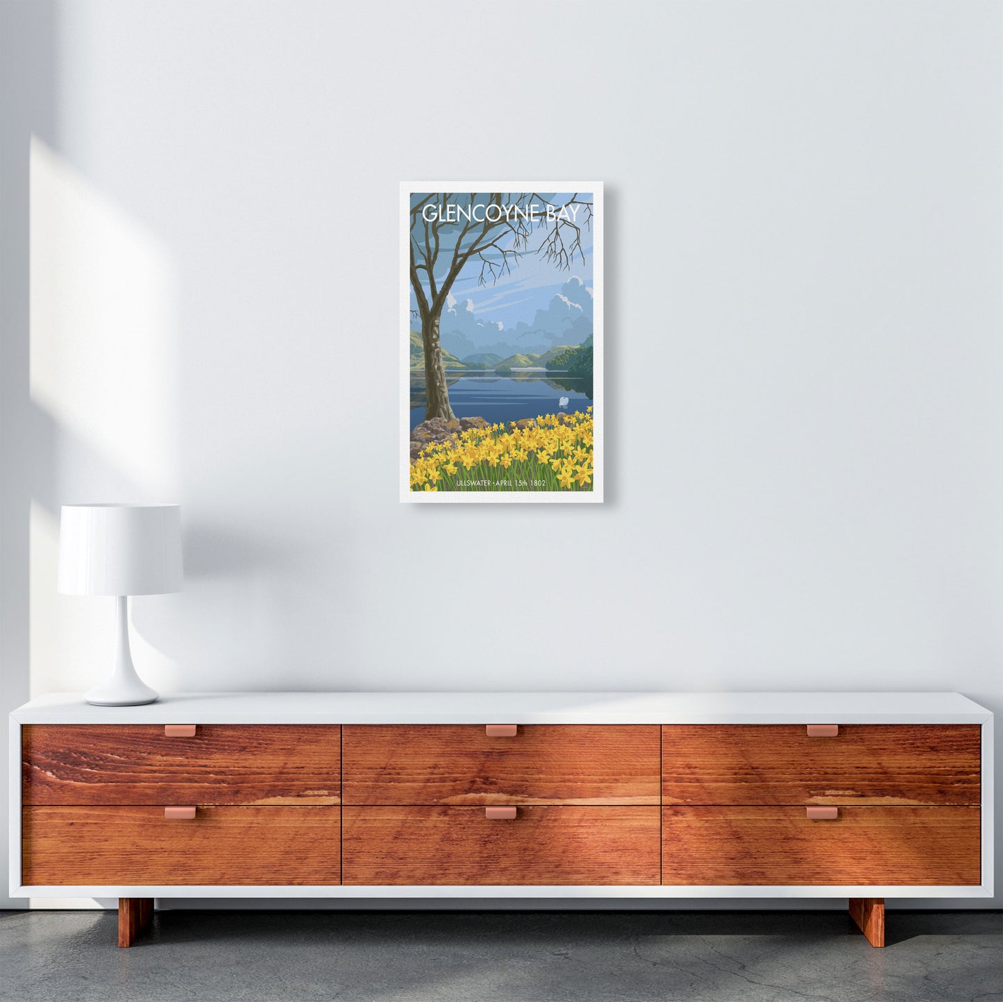 Glencoyne Bay Ullswater Art Print by Stephen Millership 30x40 Travel Canvas