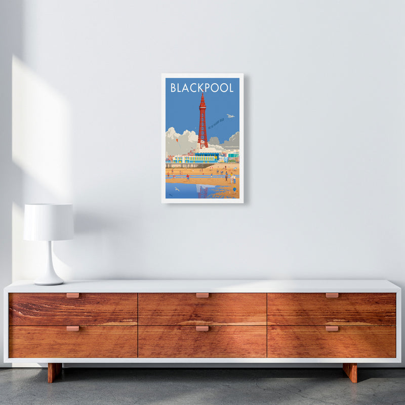 Blackpool 3 Art Print by Stephen Millership 30x40 Travel Canvas