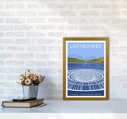 Derbyshire Ladybower Travel Art Print By Stephen Millership A3 Print Only
