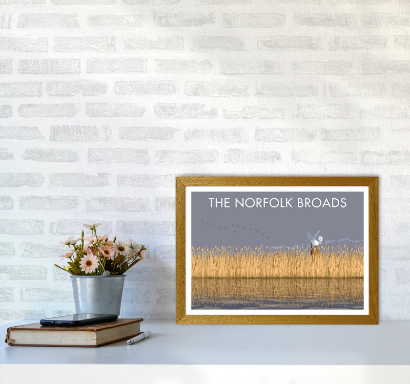 Norfolk Broads Travel Art Print By Stephen Millership A3 Print Only