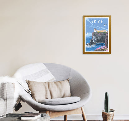 Neist Point Lighthouse Skye Art Print by Stephen Millership A3 Print Only