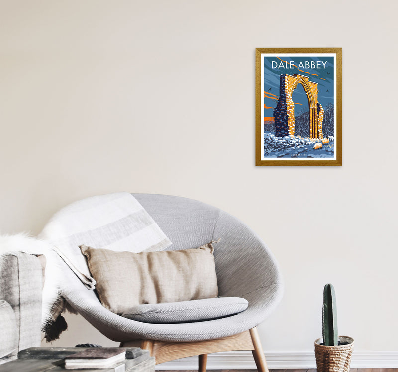 Dale Abbey Derbyshire Art Print by Stephen Millership A3 Print Only