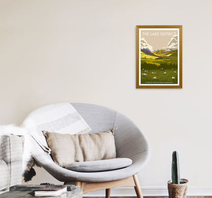 The Lake District Framed Digital Art Print by Stephen Millership A3 Print Only