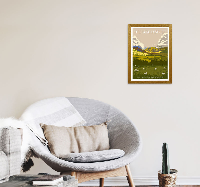 The Lake District Framed Digital Art Print by Stephen Millership A3 Print Only