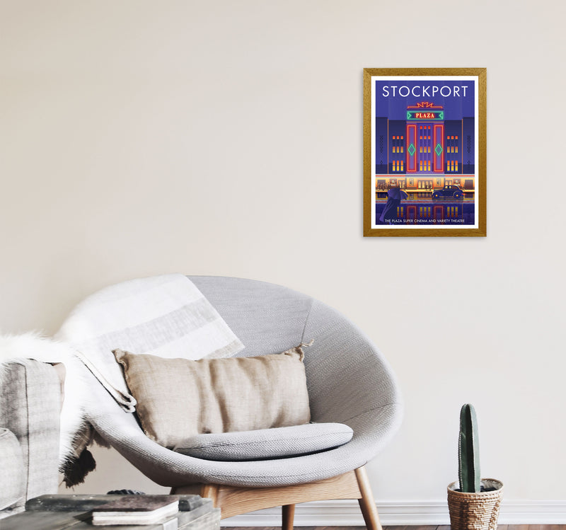 Stockport Plaza Framed Digital Art Print by Stephen Millership A3 Print Only