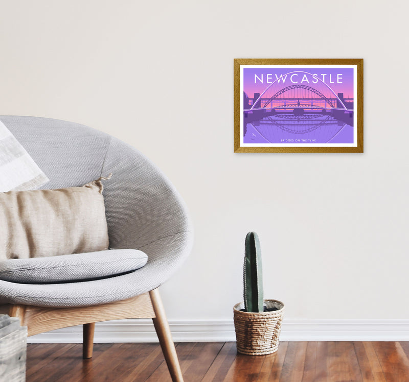Bridges On The Tyne Newcastle Art Print by Stephen Millership A3 Print Only