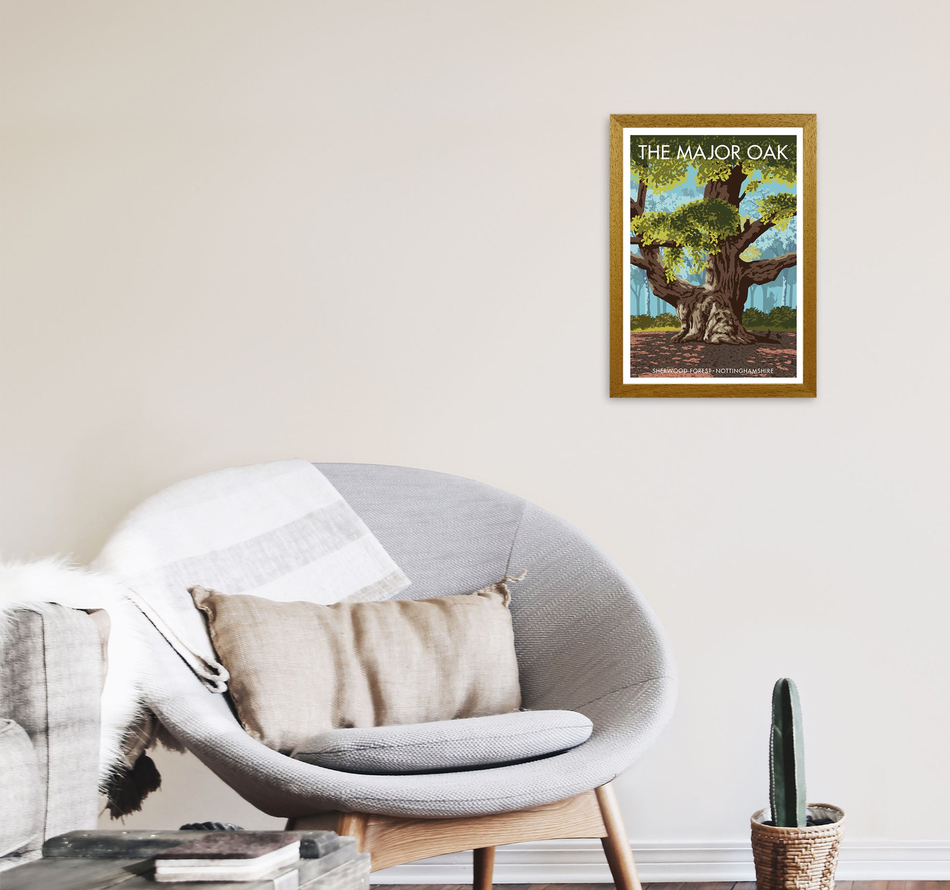 The Major Oak Art Print by Stephen Millership A3 Print Only