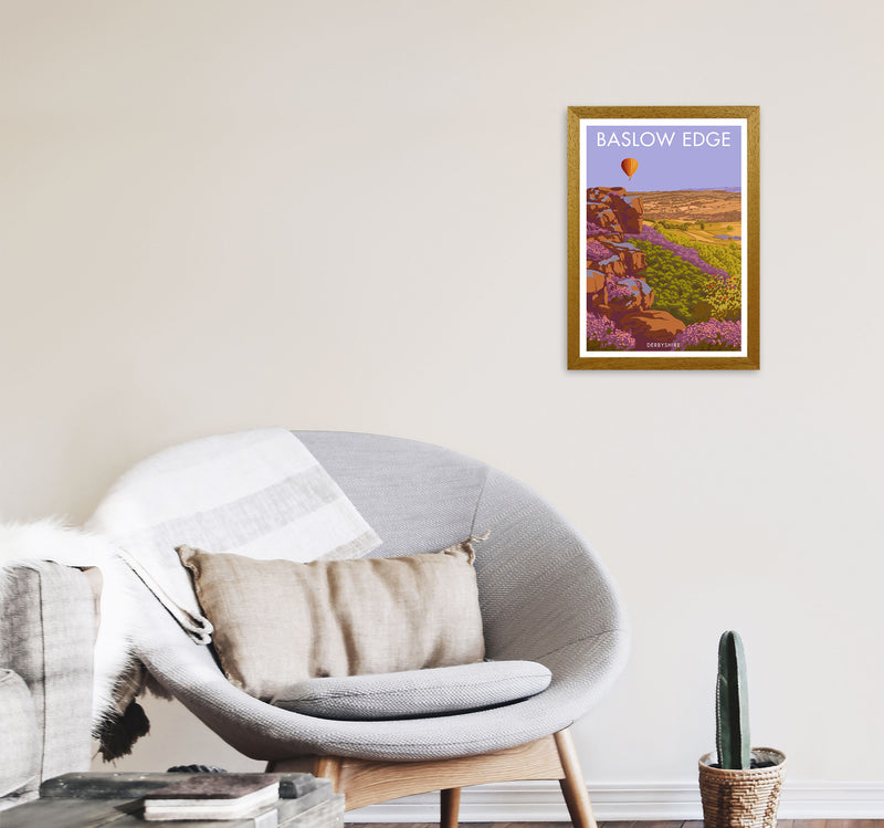 Baslow Edge Derbyshire Travel Art Print by Stephen Millership A3 Print Only