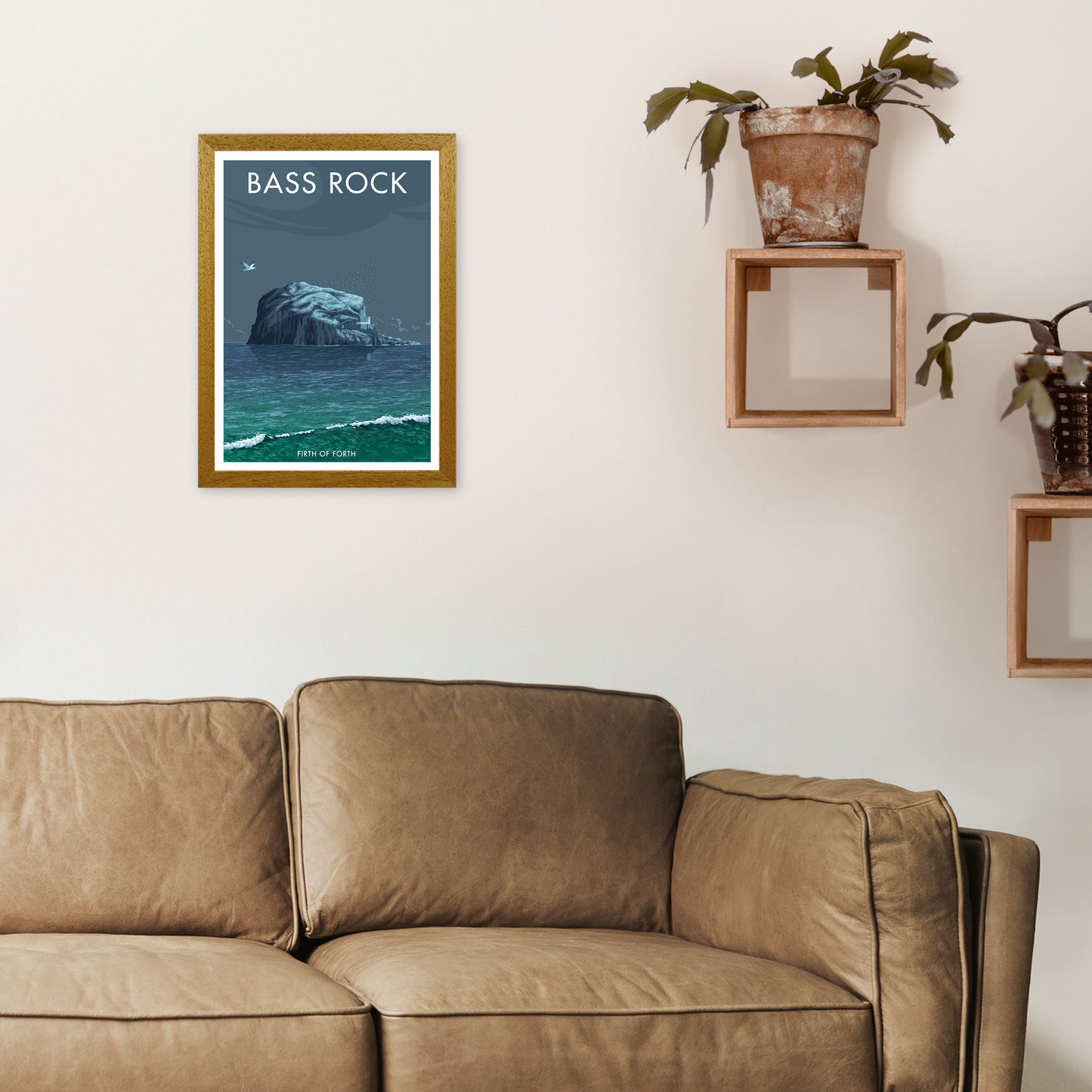 Scotland Bass Rock Art Print by Stephen Millership A3 Print Only
