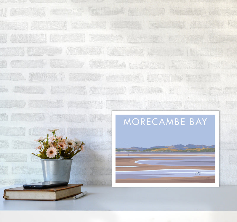 Morecambe Bay Travel Art Print By Stephen Millership A3 Black Frame