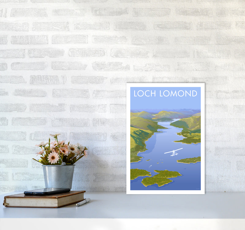 Scotland Loch Lomond Travel Art Print By Stephen Millership A3 Black Frame