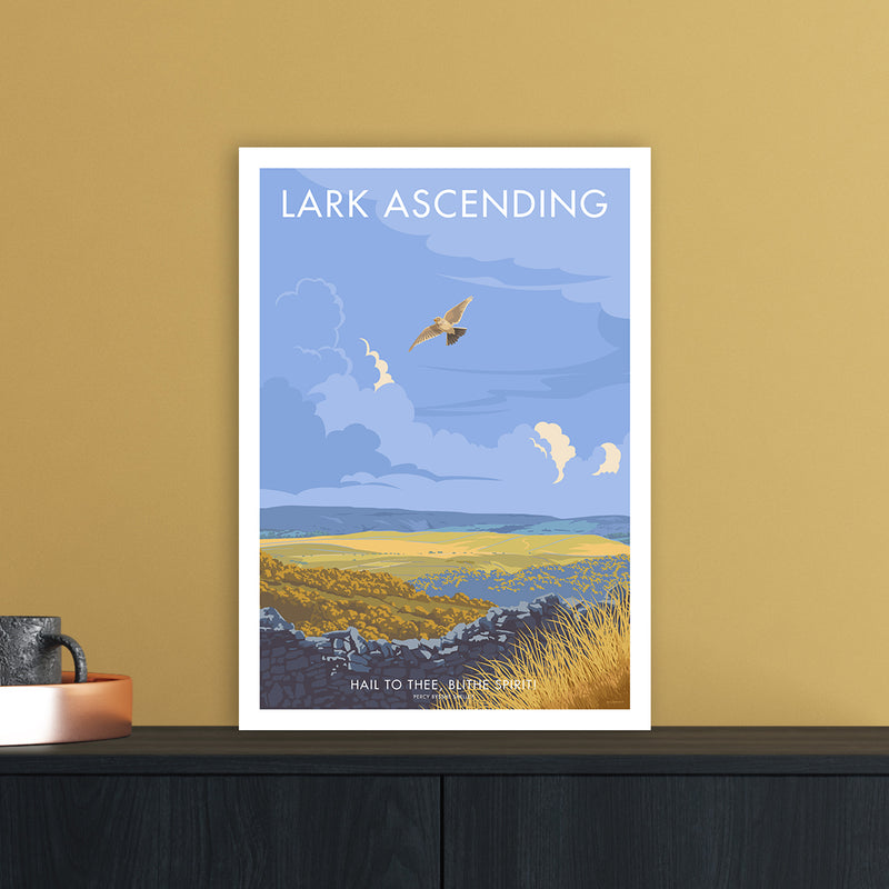 Lark Art Print by Stephen Millership A3 Black Frame