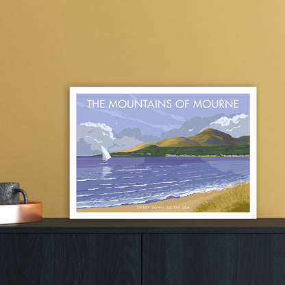 NI The Mountains Of Mourne Art Print by Stephen Millership A3 Black Frame