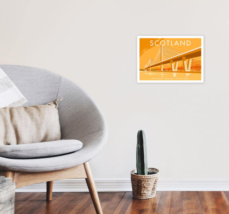 Scotland by Stephen Millership A3 Black Frame