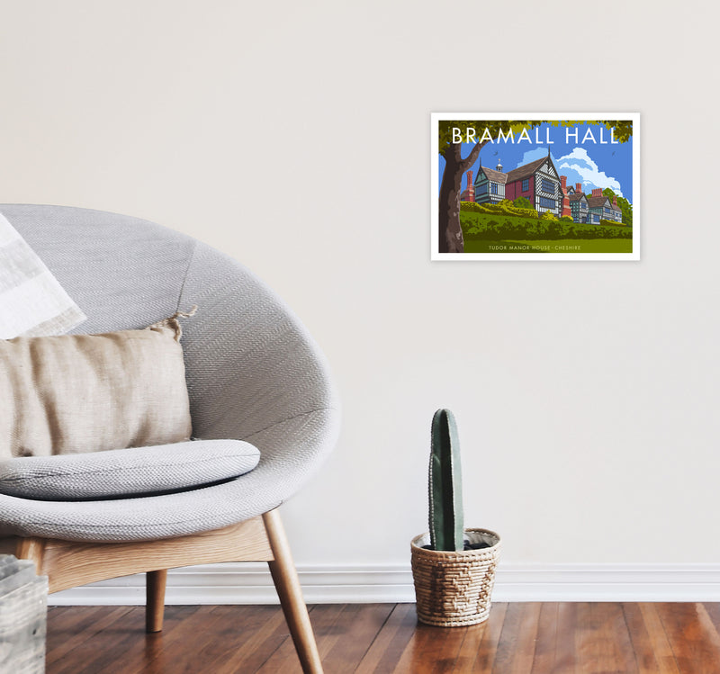 Bramall Hall by Stephen Millership A3 Black Frame