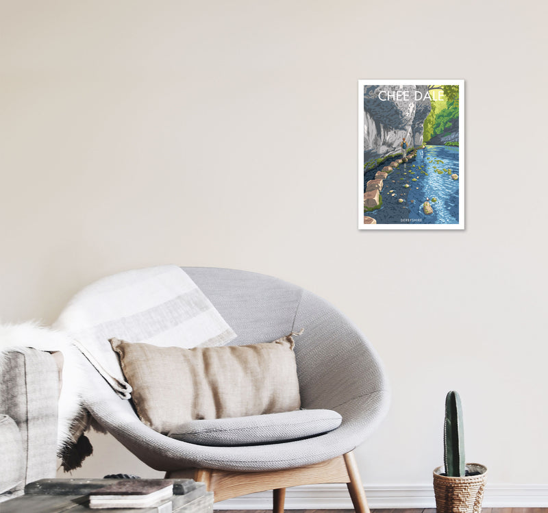 Chee Dale Art Print by Stephen Millership, Framed Wall Art A3 Black Frame