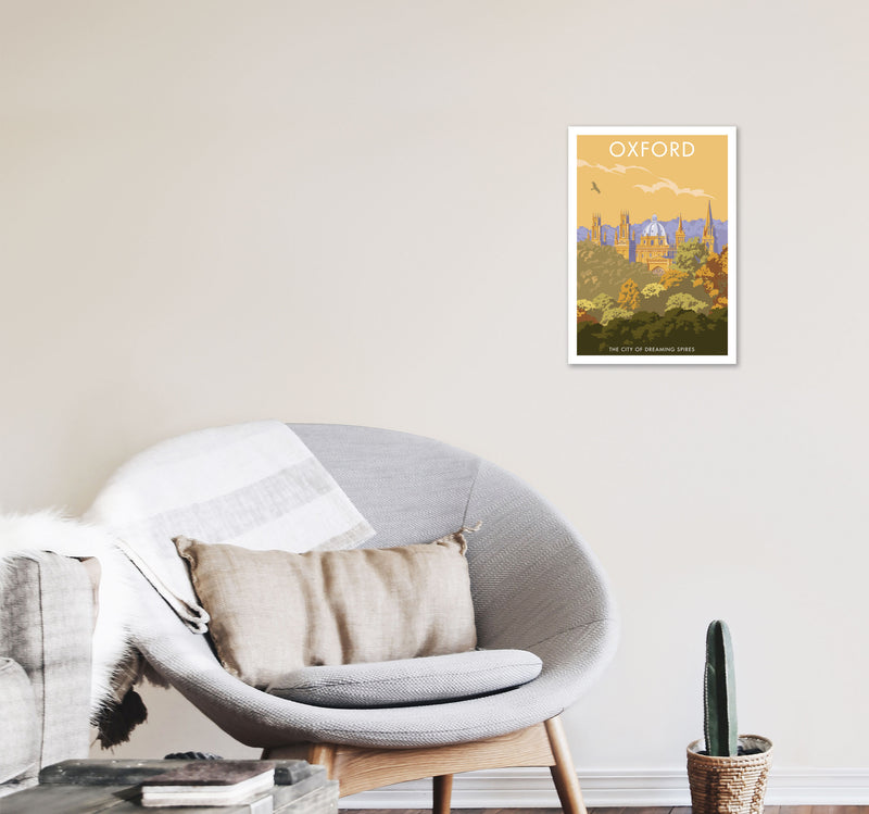 Oxford Travel Art Print by Stephen Millership A3 Black Frame