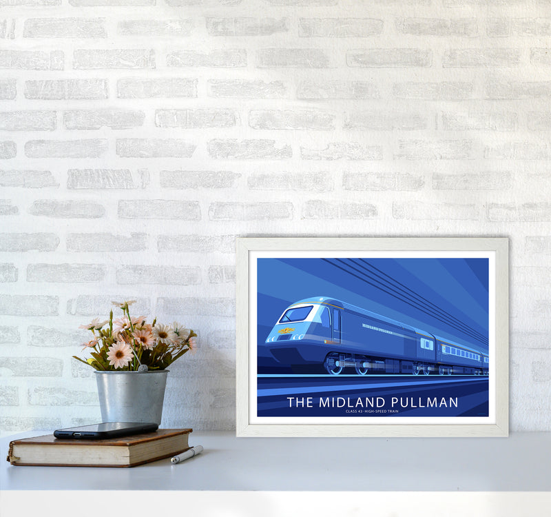 Hst Pulman Travel Art Print By Stephen Millership A3 Oak Frame