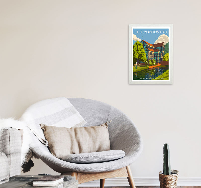 Little Moreton Hall by Stephen Millership A3 Oak Frame