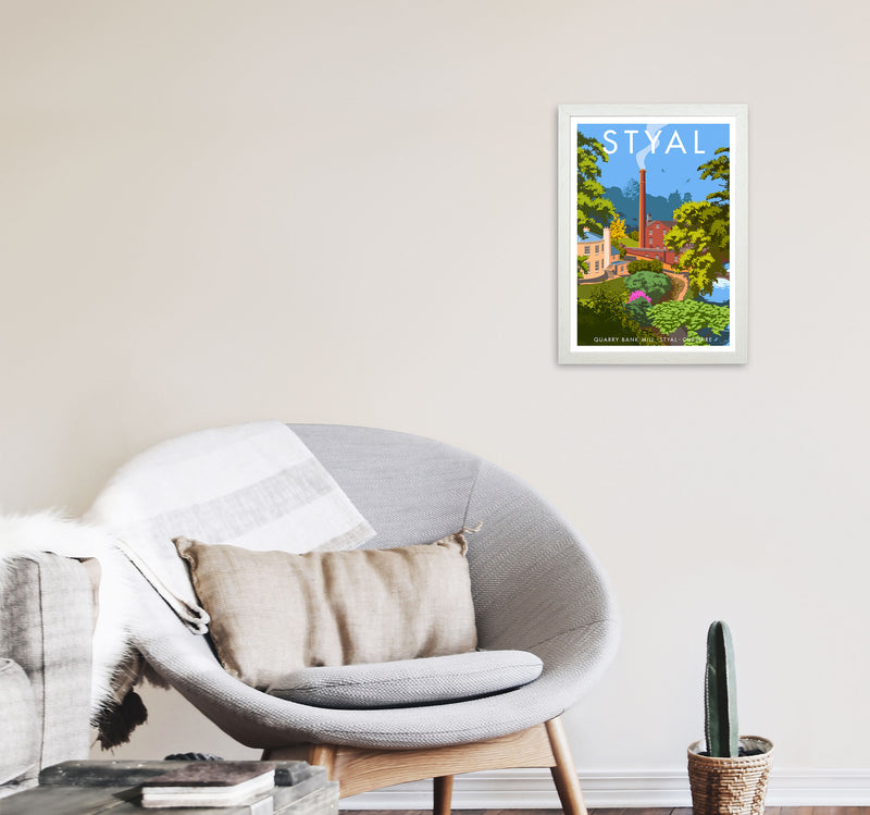 Styal by Stephen Millership A3 Oak Frame