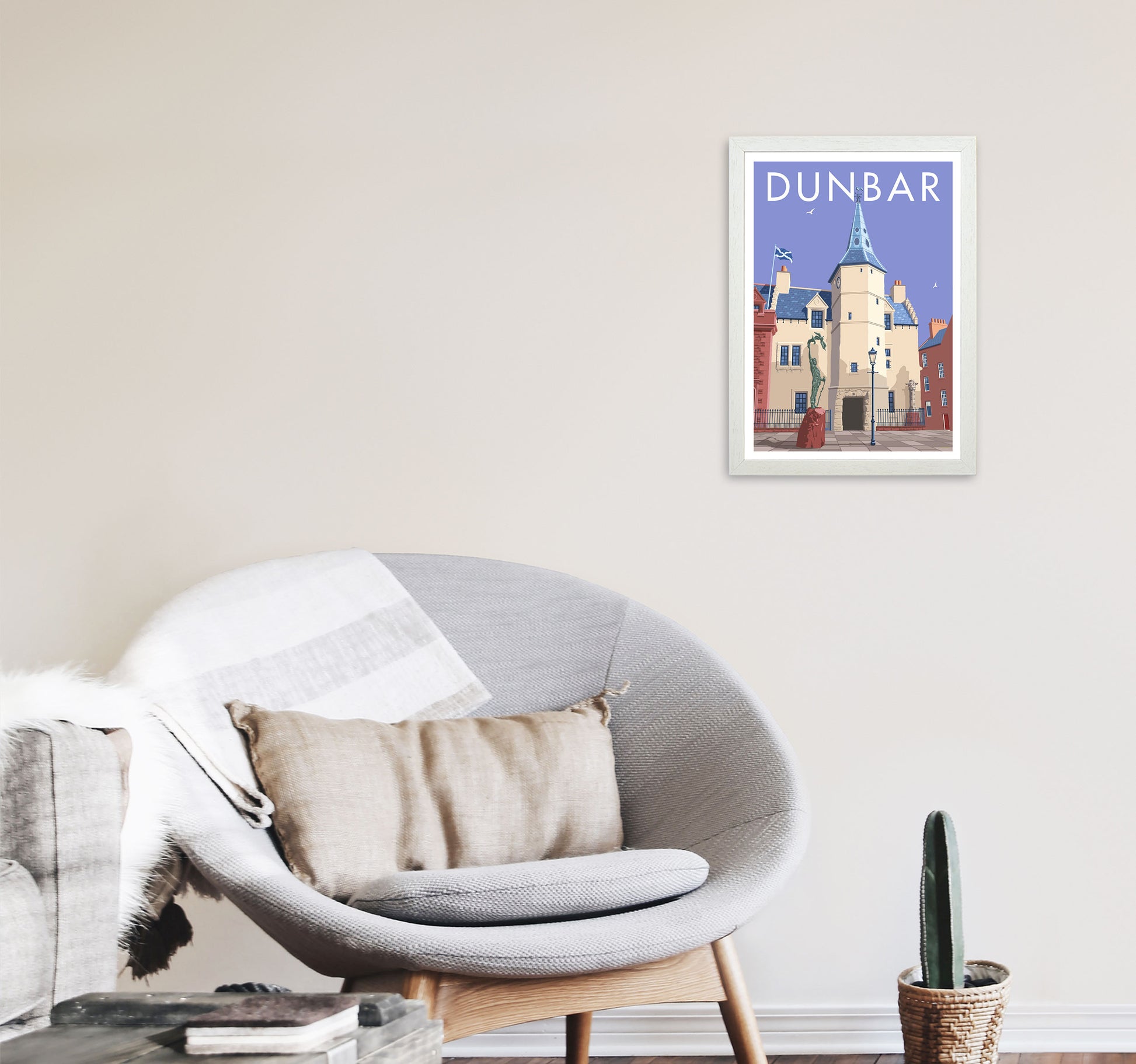 Dunbar by Stephen Millership A3 Oak Frame