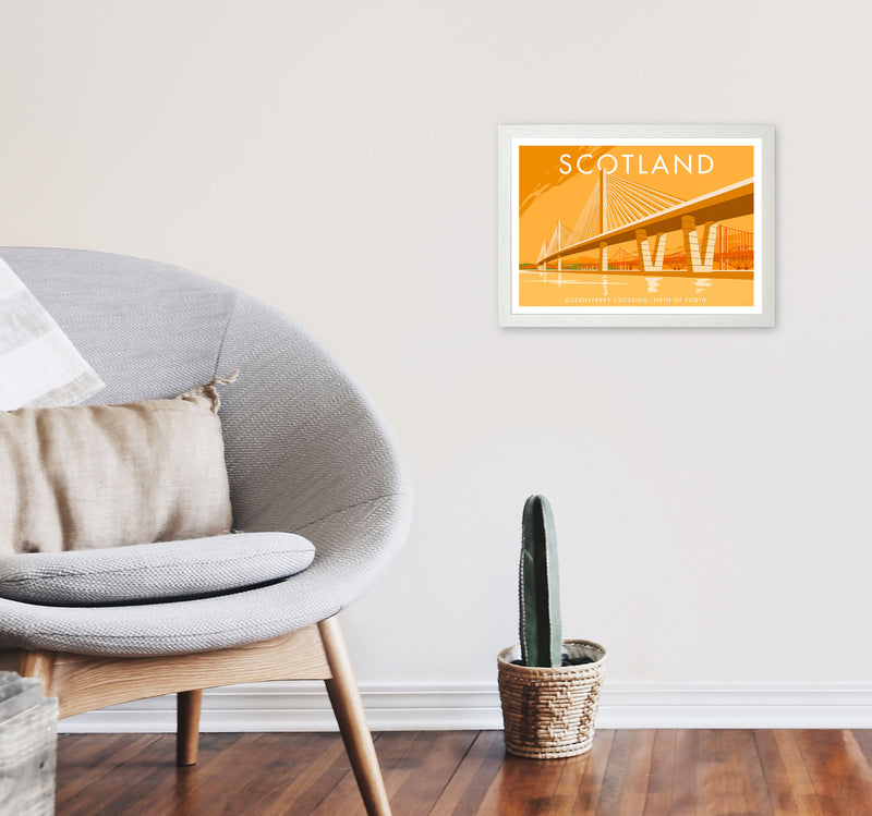 Scotland by Stephen Millership A3 Oak Frame