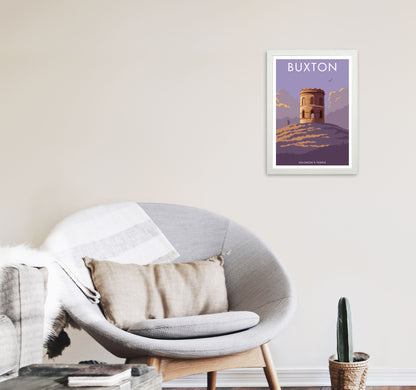 Buxton Solomon's Temple Derbyshire Travel Art Print by Stephen Millership A3 Oak Frame