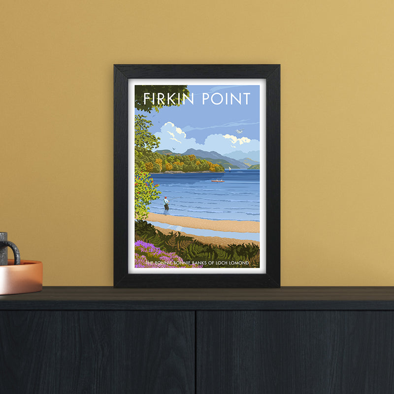 Firkin Point Art Print by Stephen Millership A4 White Frame