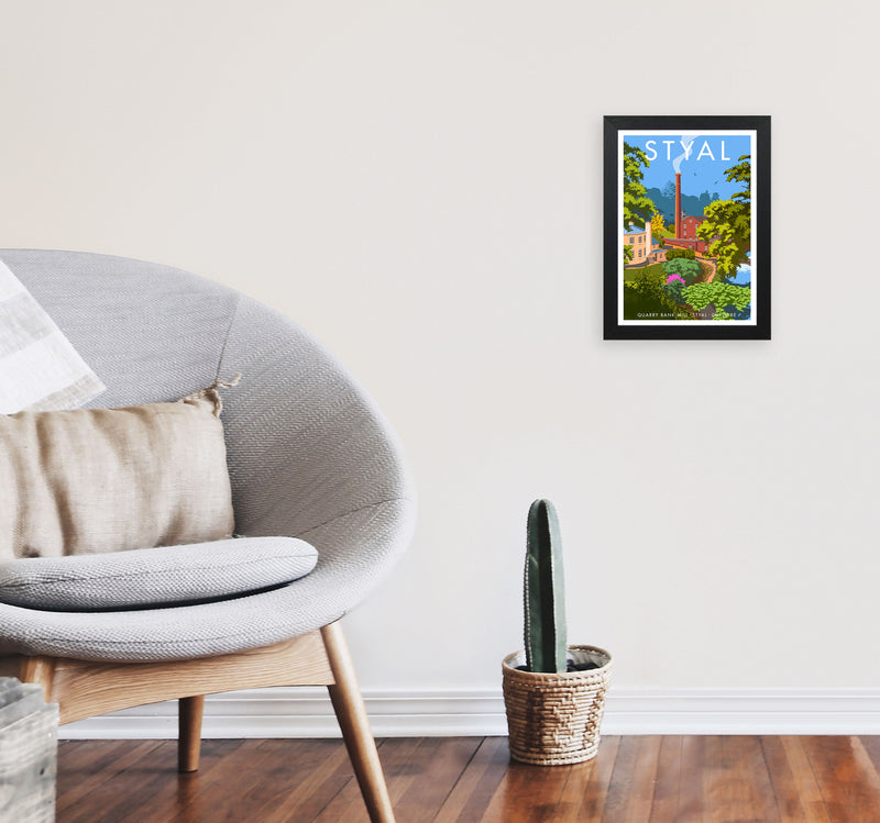 Styal by Stephen Millership A4 White Frame