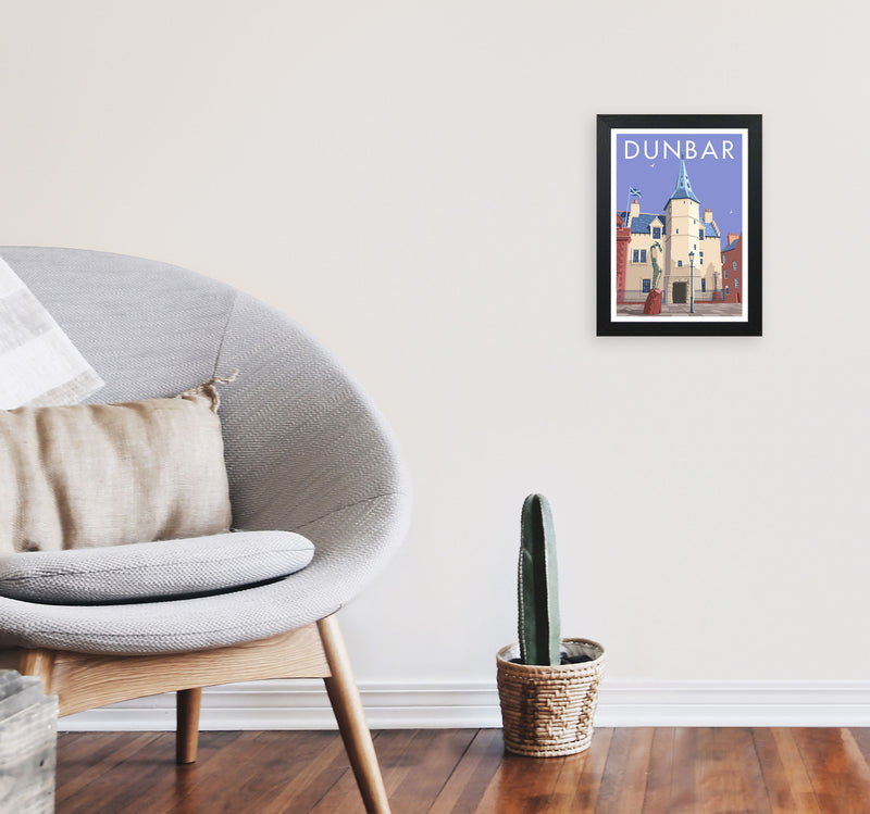 Dunbar by Stephen Millership A4 White Frame