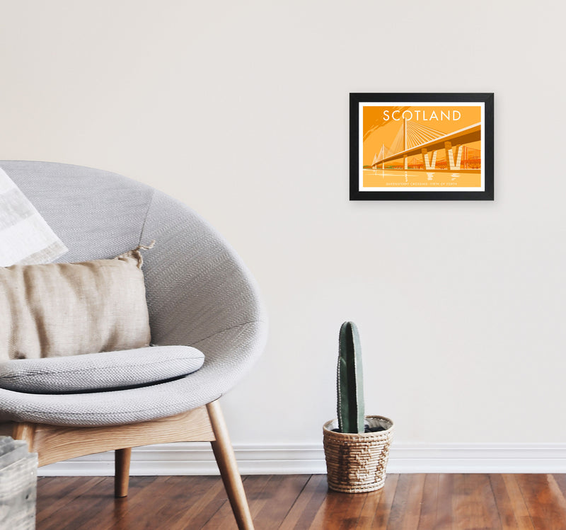 Scotland by Stephen Millership A4 White Frame