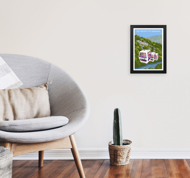 The Heights Of Abraham Art Print by Stephen Millership A4 White Frame