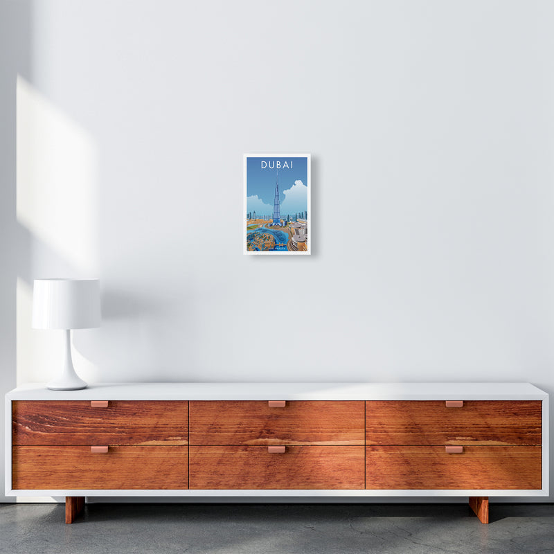 Dubai Travel Art Print By Stephen Millership A4 Canvas