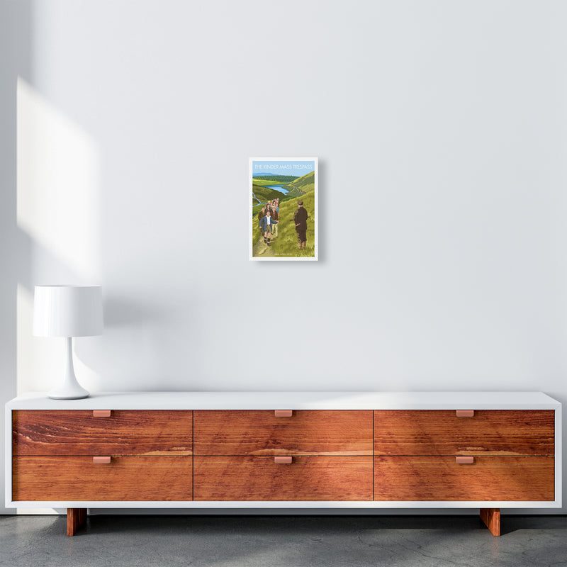 The Peak District Kinder Trespass Art Print by Stephen Millership A4 Canvas