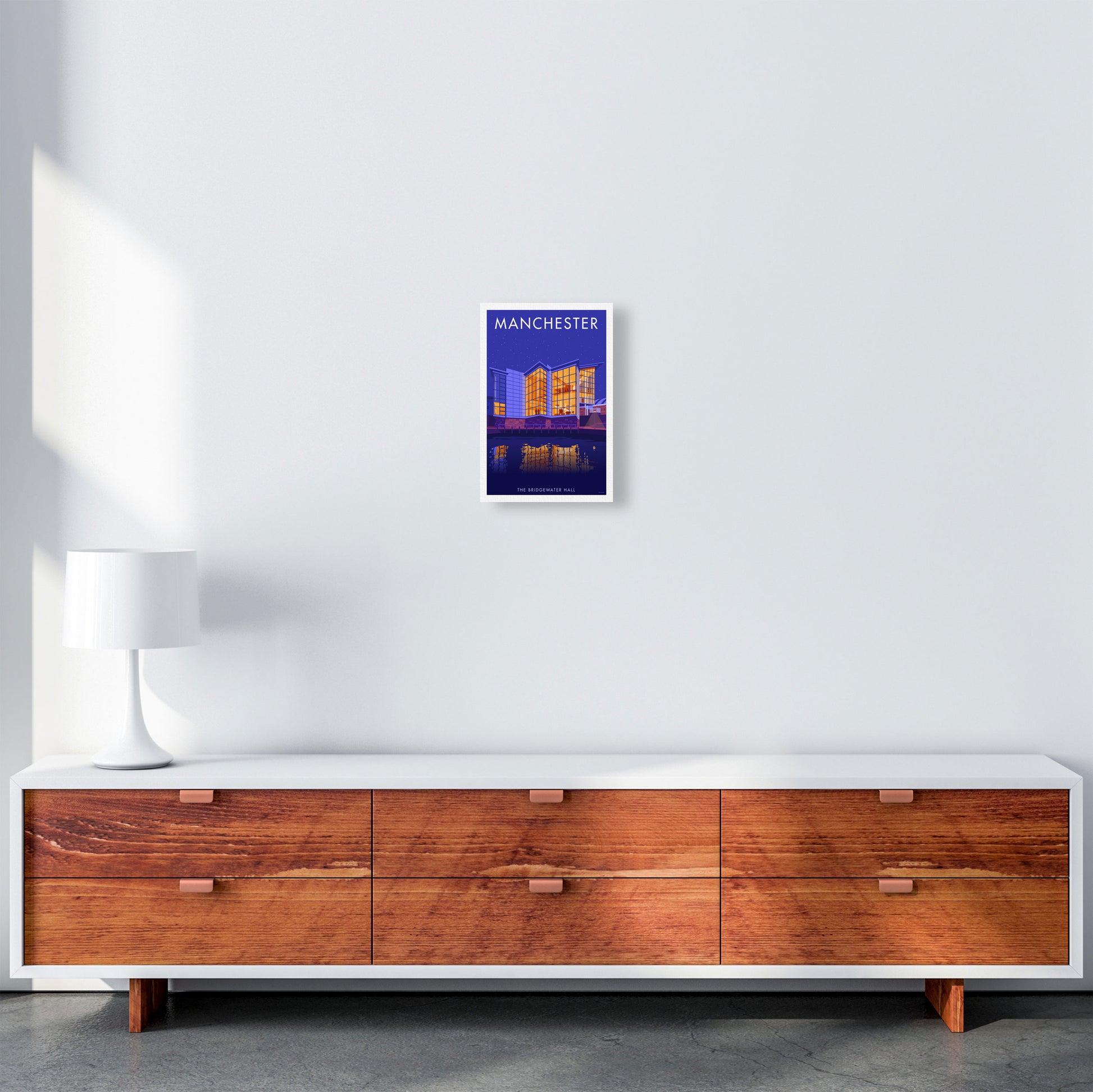 Manchester by Stephen Millership A4 Canvas