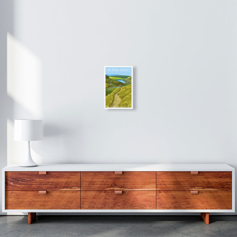 The Peak District Framed Digital Art Print by Stephen Millership A4 Canvas